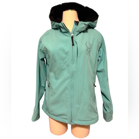 Spyder Women's Aqua Hooded Ski Jacket - Picture 1 of 6